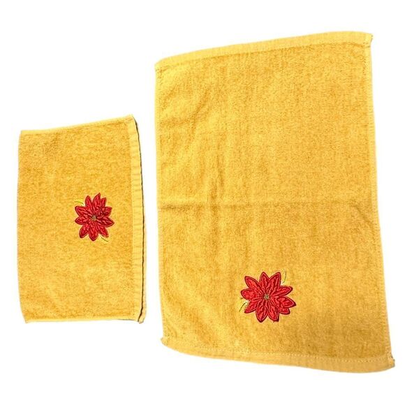 Six vintage Holiday theme guest towels - Christmas and Valentines, - Picture 8 of 15